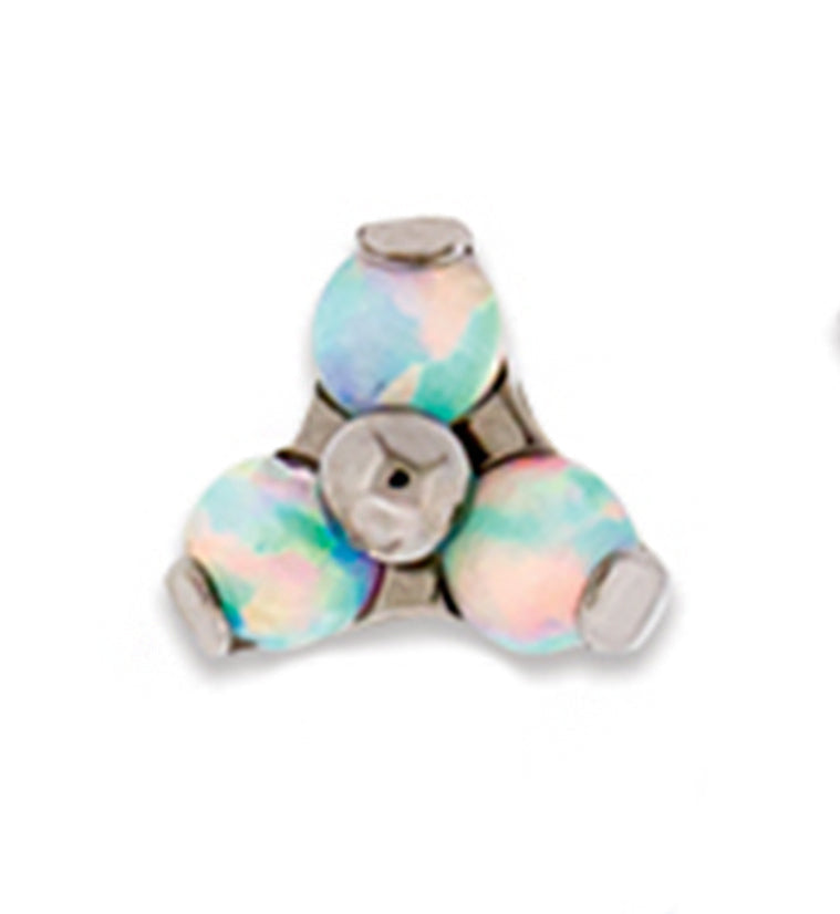 Trinity White Opal Titanium Threaded End