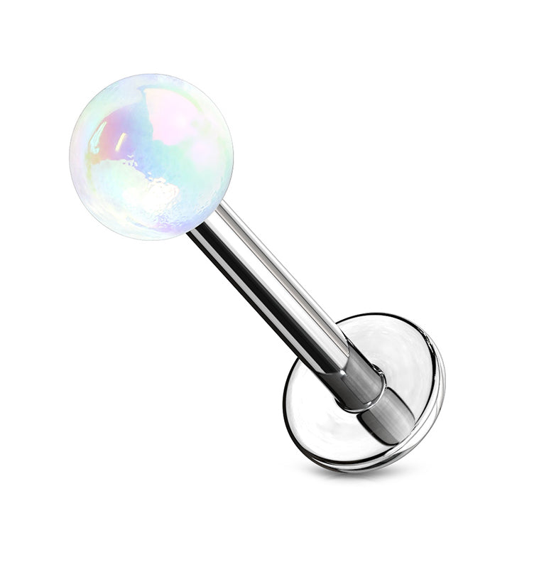 White Ory Stainless Steel Labret