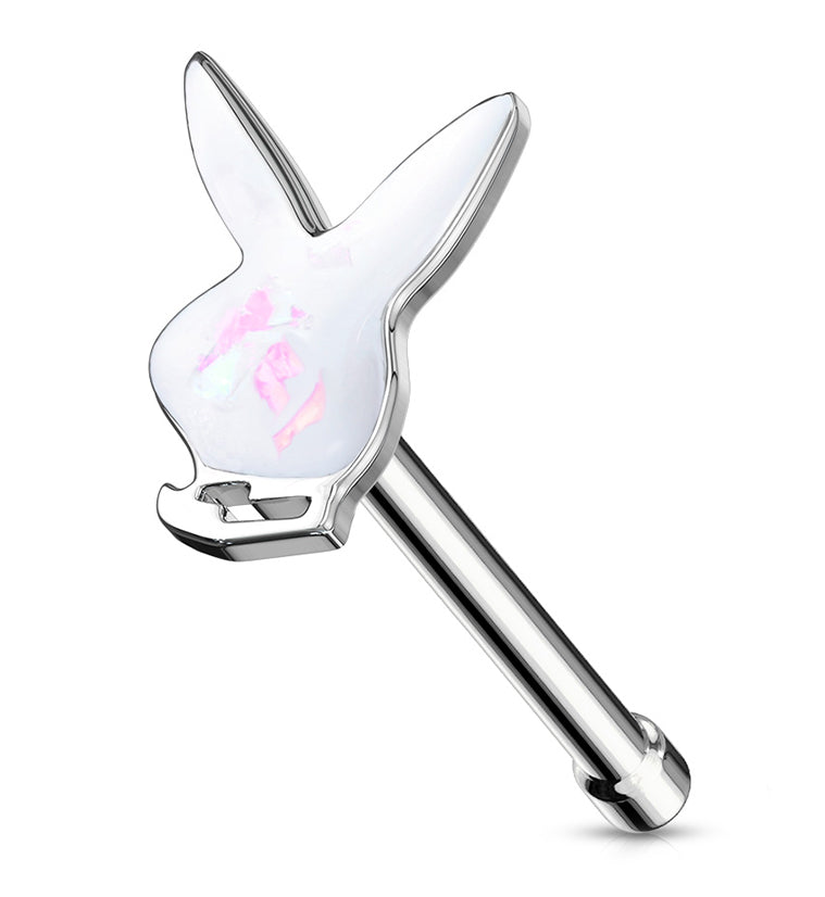 20G White Playboy Bunny Nosebone