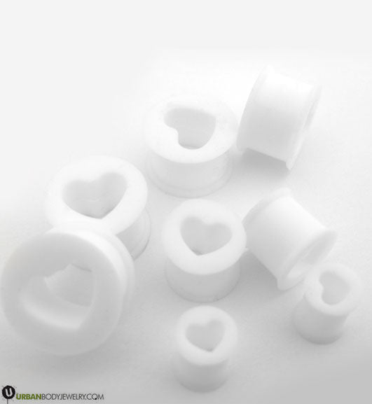 White Heart Silicone Tunnels