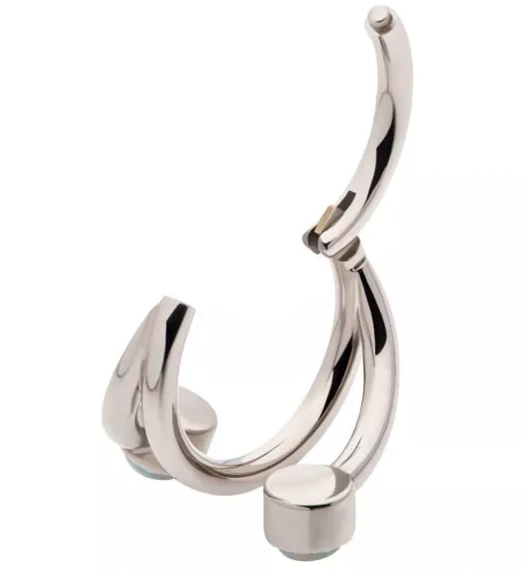 Wrap Double White Opalite Titanium Hinged Segment Ring