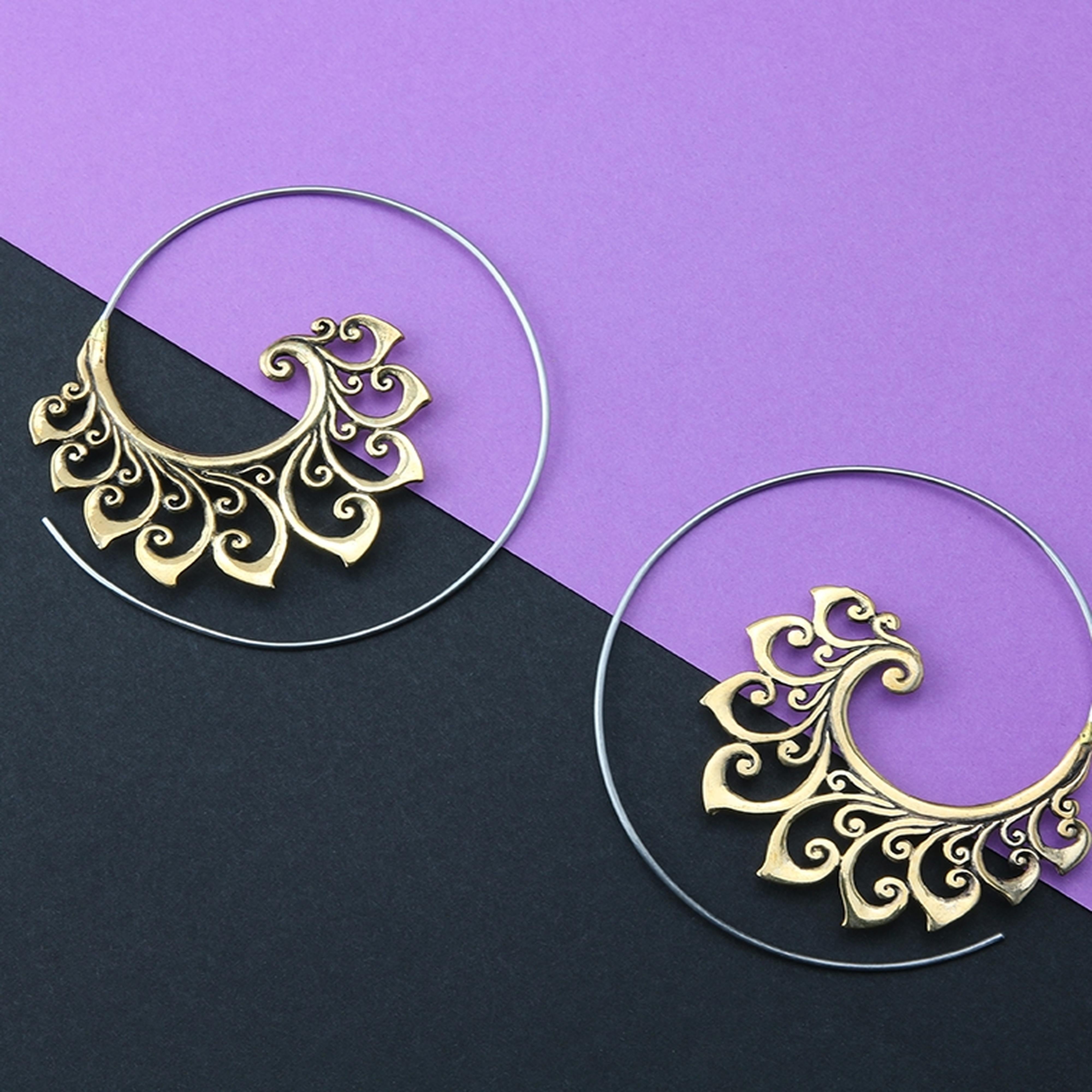 18G XL Ornamental Brass Spirals