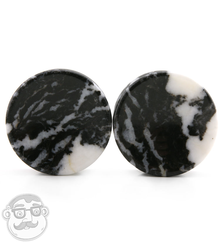 Zebra Jasper Stone Plugs