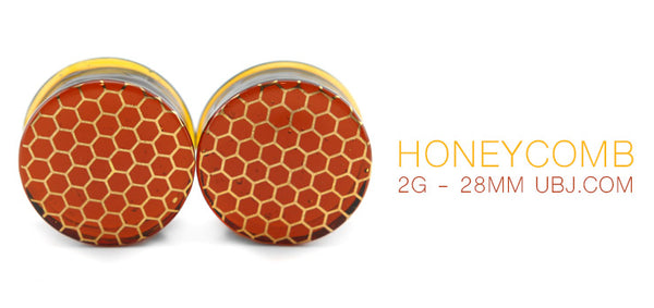 New Arrivals: Honeycomb Glass Plugs