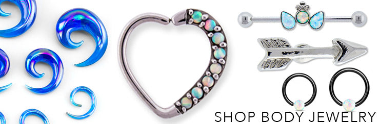 Standard Jewelry Sizes for Each Piercing