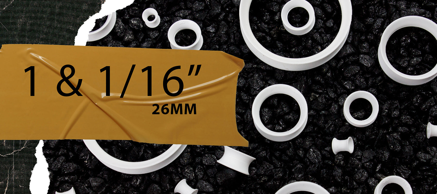 1 & 1/16" (26mm) Plugs / Gauge