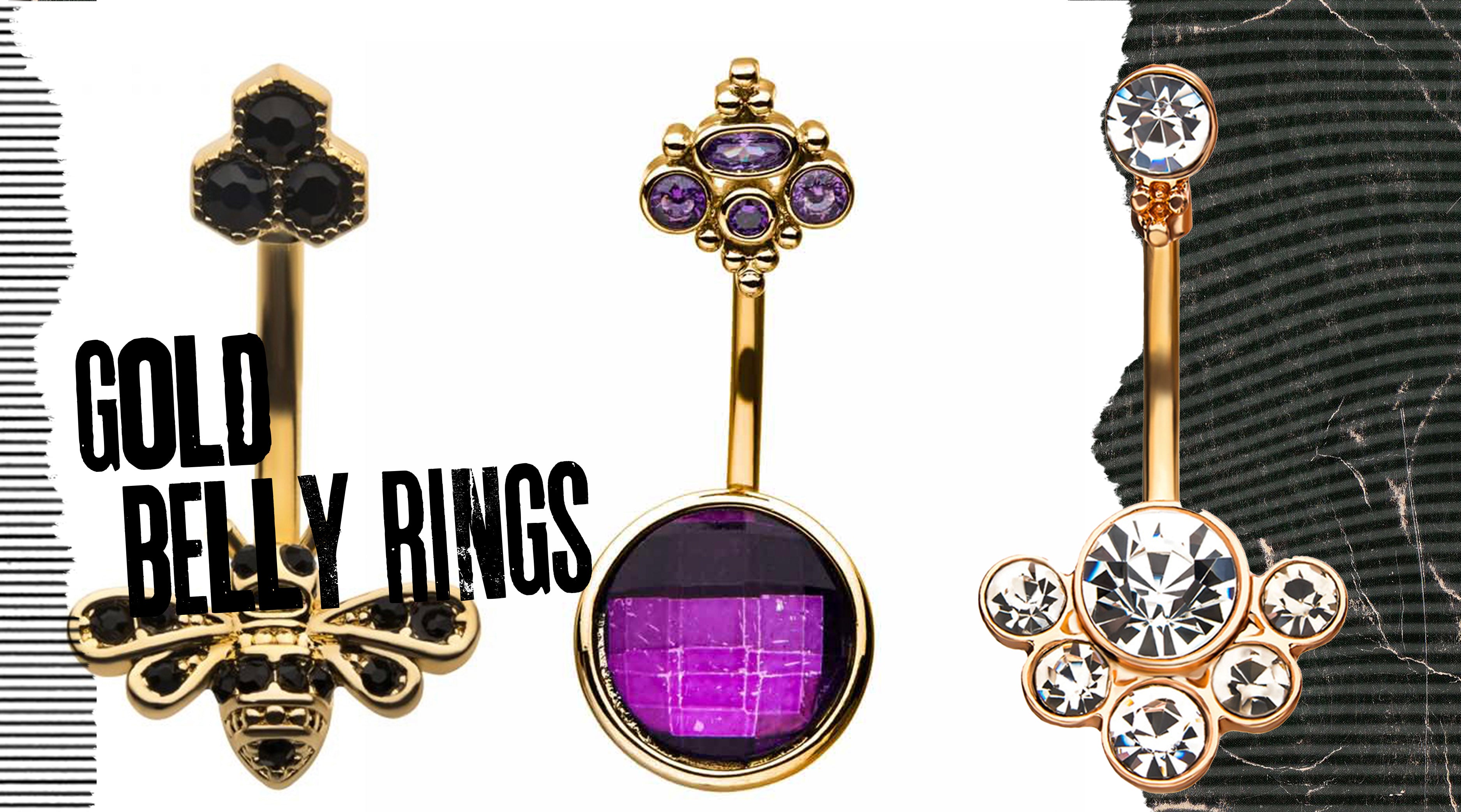 Gold Belly Button Rings