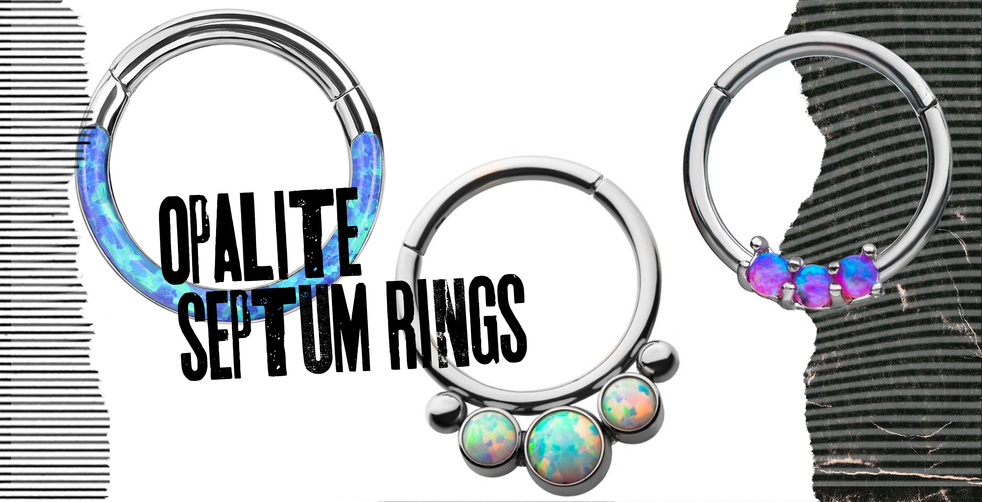 Opal Septum Rings & Clickers