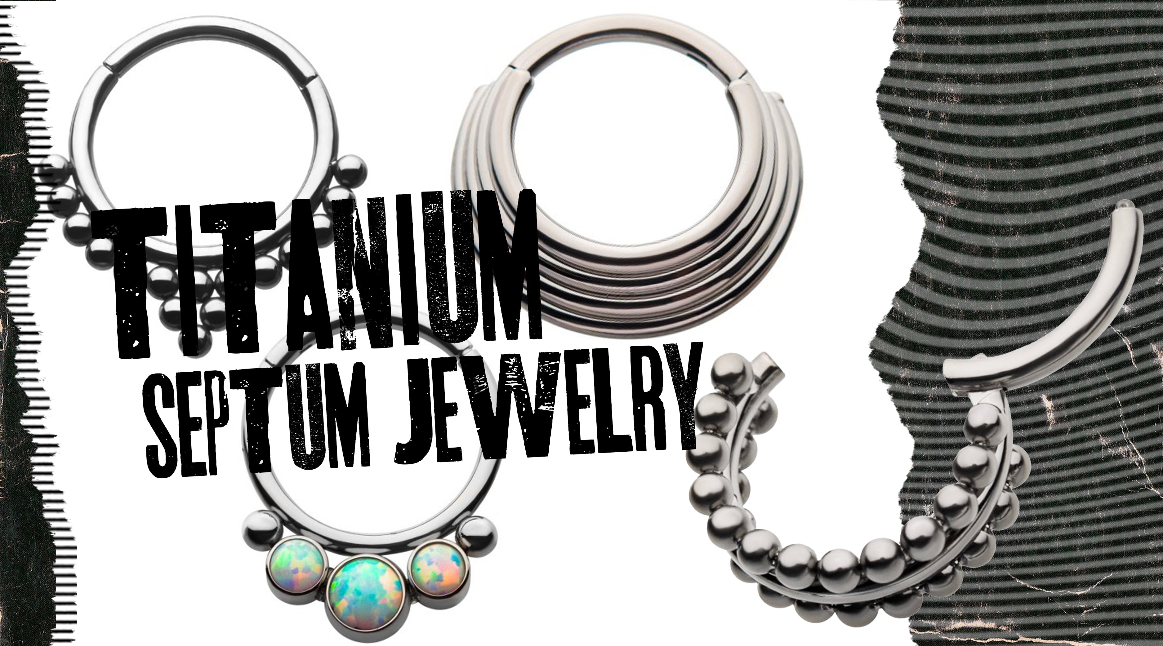 Titanium Septum Rings & Jewelry