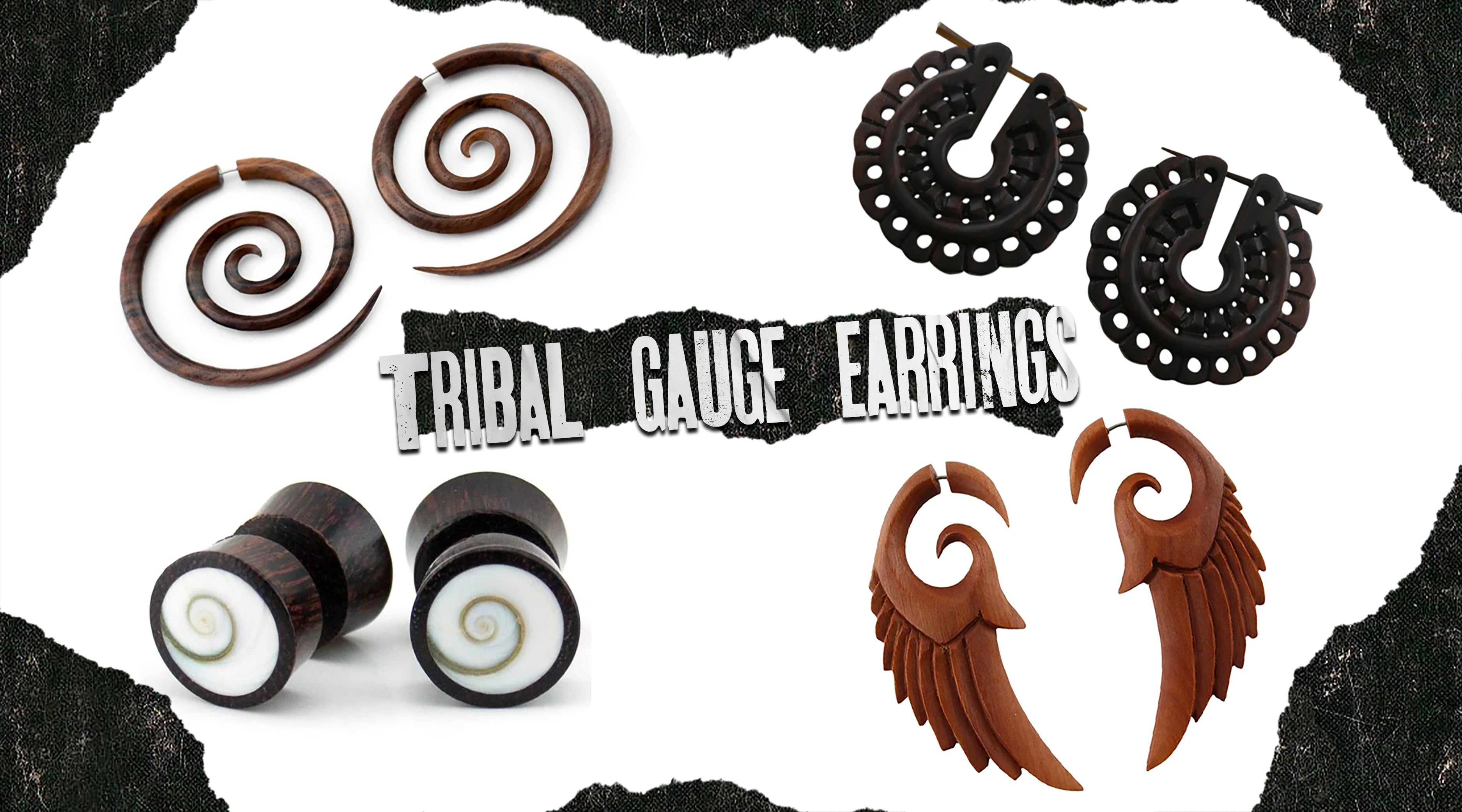 Tribal Gauge Earrings