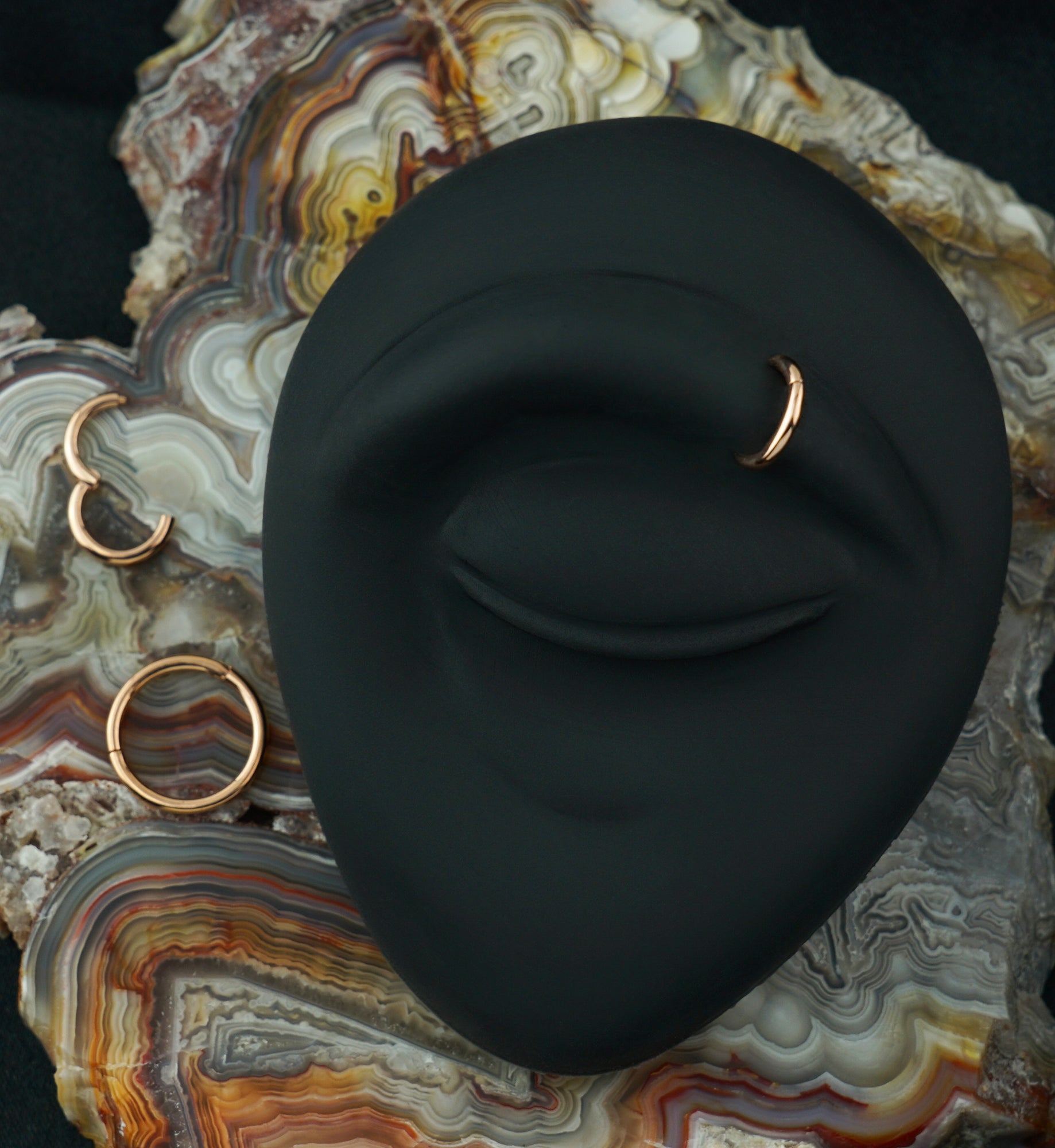 14kt Rose Gold Hinged Segment Ring