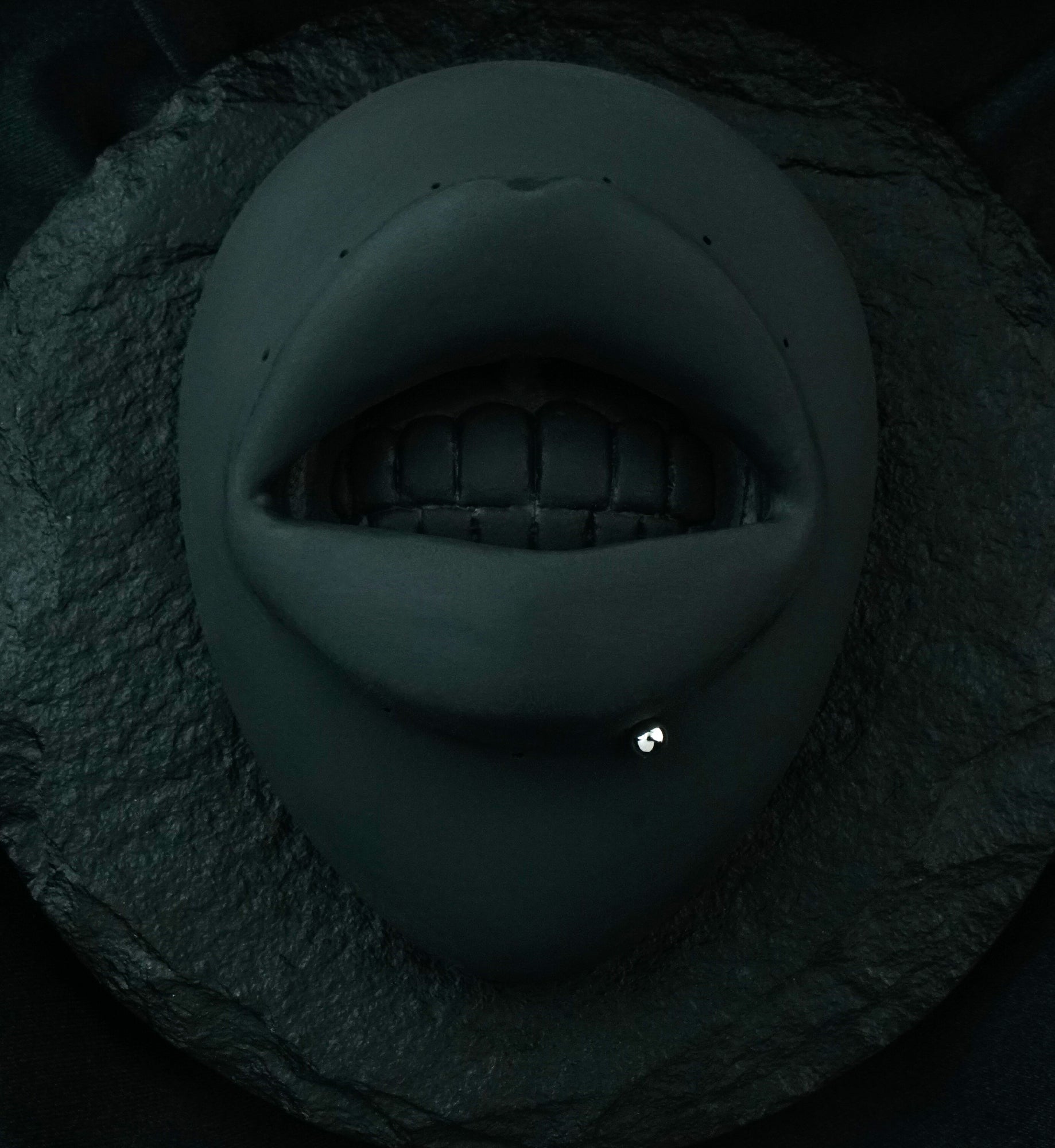 14kt White Gold Flat Back Labret Post