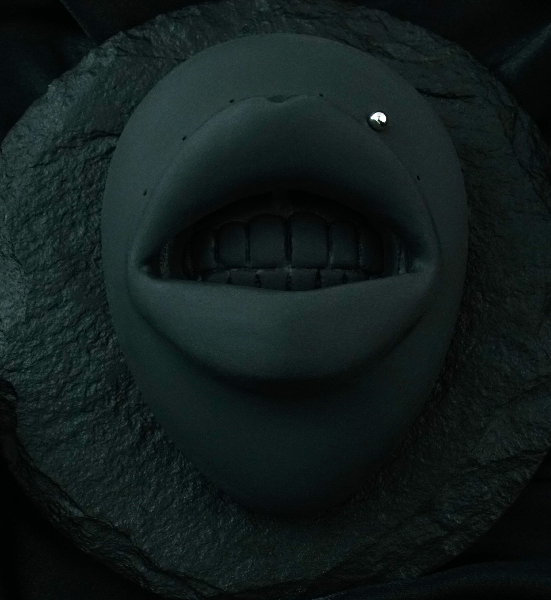 14kt White Gold Flat Back Labret Post