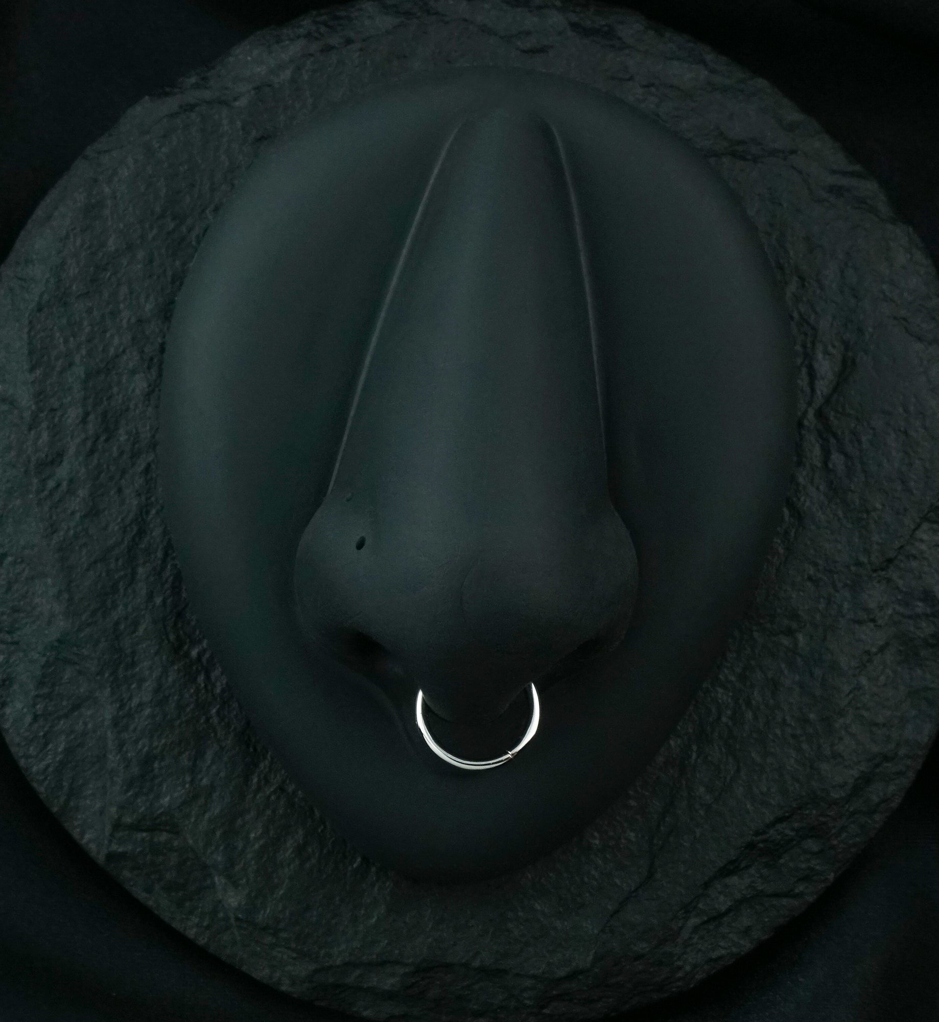 14kt White Gold Hinged Segment Ring