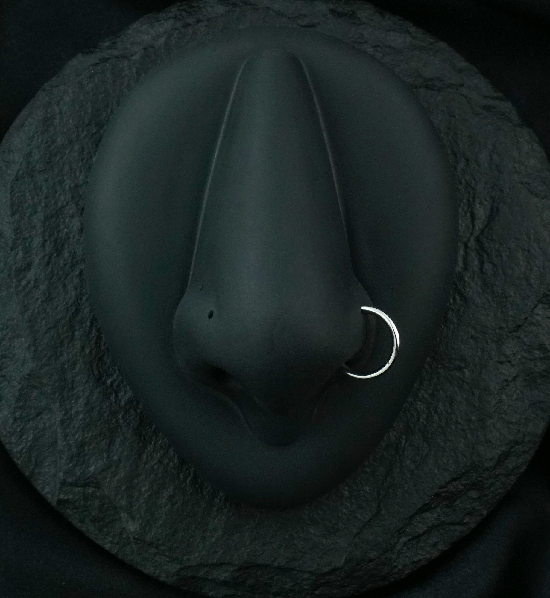 14kt White Gold Hinged Segment Ring