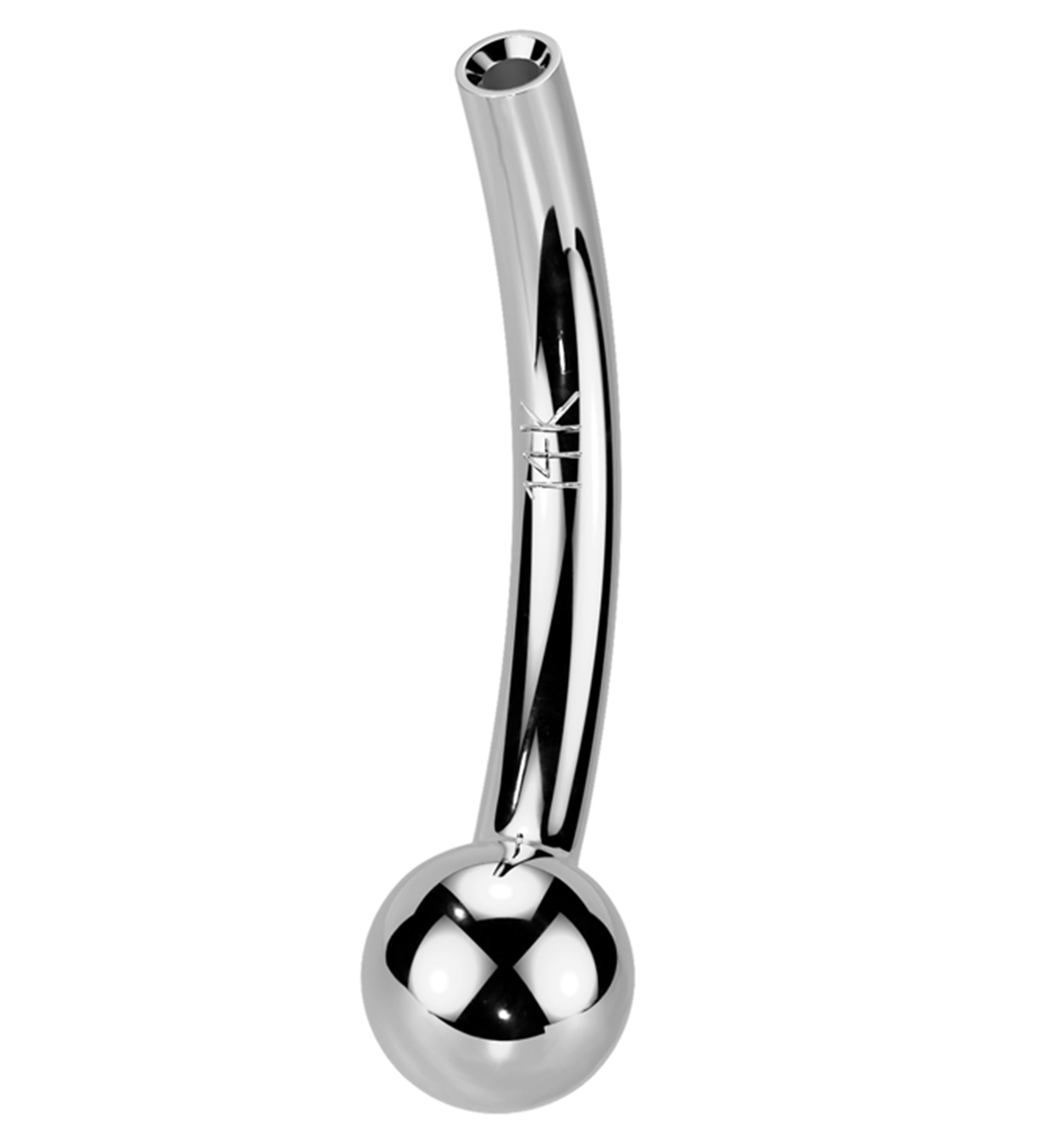 14kt White Gold Threadless Curved Barbell (Post Only)