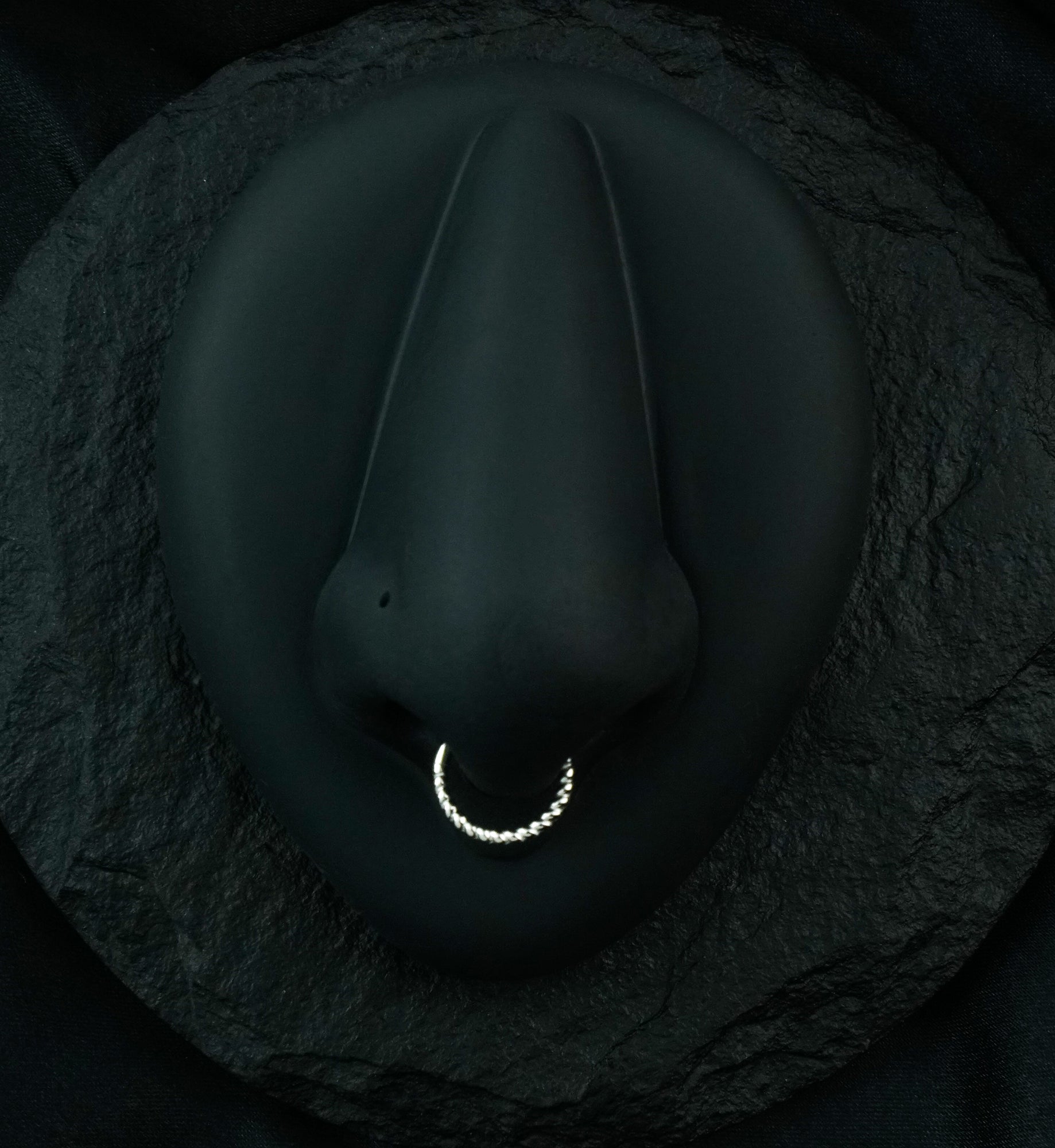 14kt White Gold Twine Hinged Segment Ring