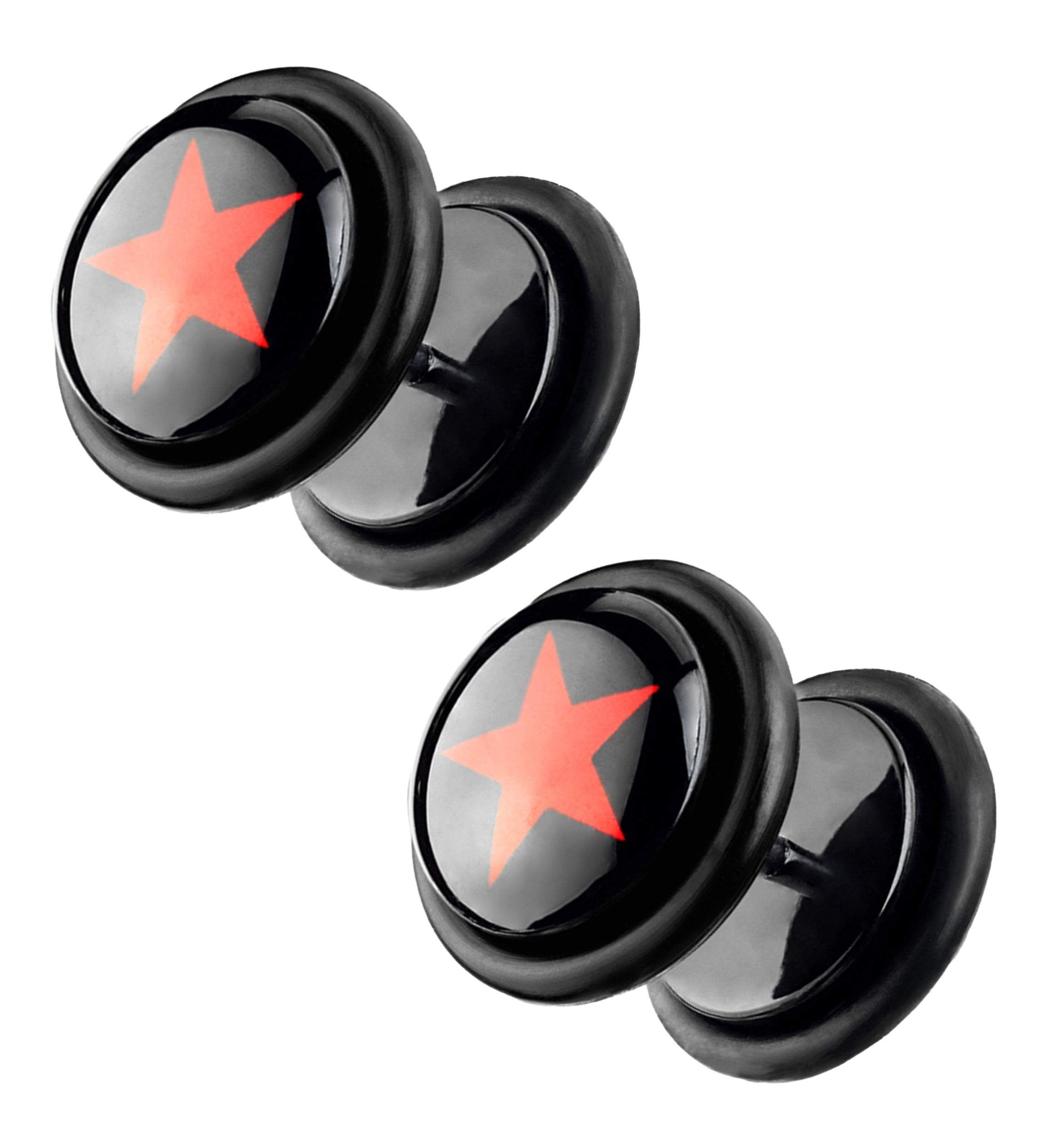 16G Red Star Fake Plugs - Gauges