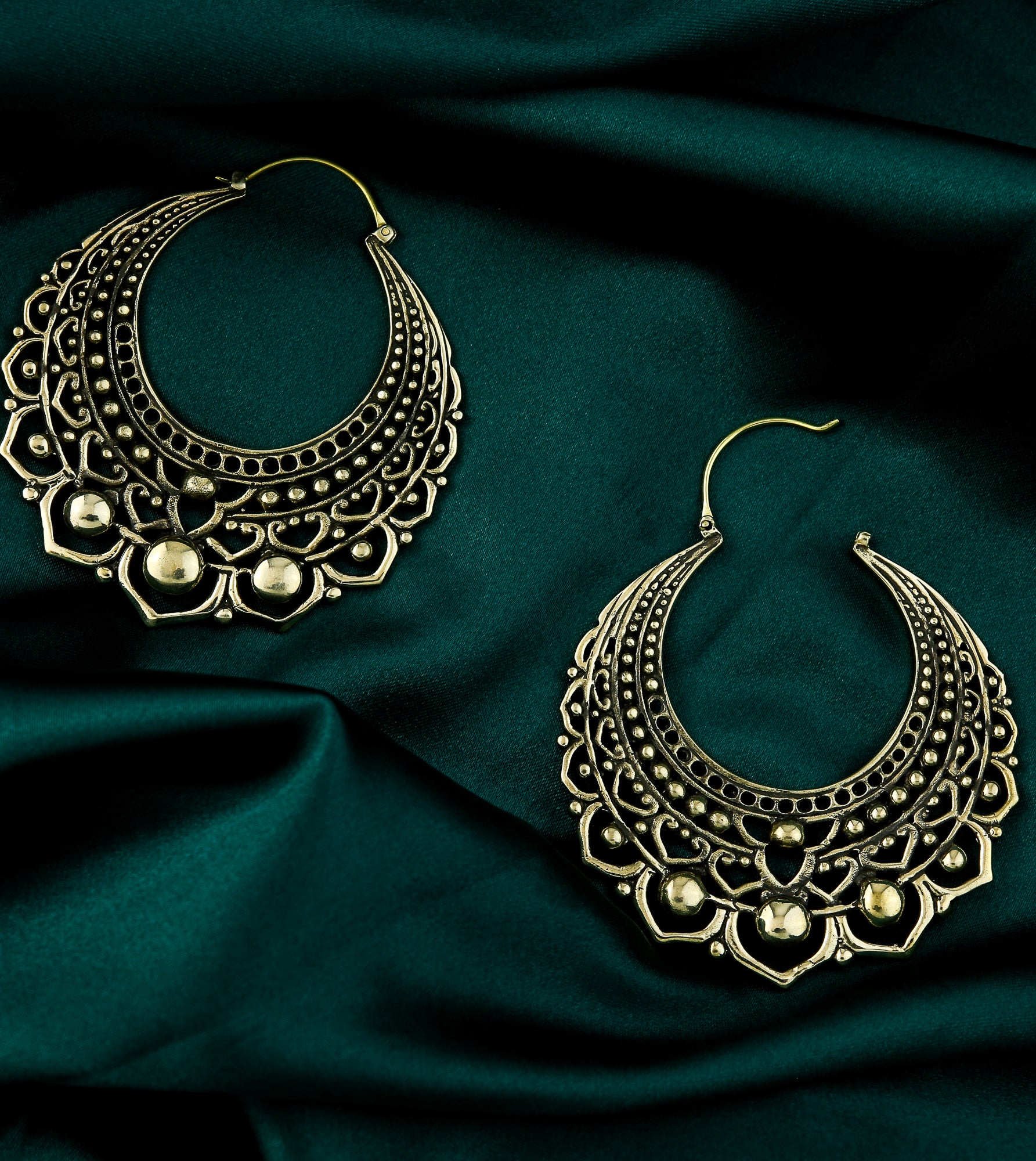 18G Botanic Brass Earrings