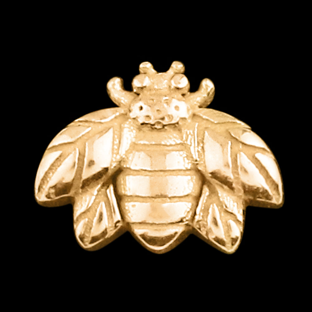 18kt Rose Gold Bumble Bee Threadless Top