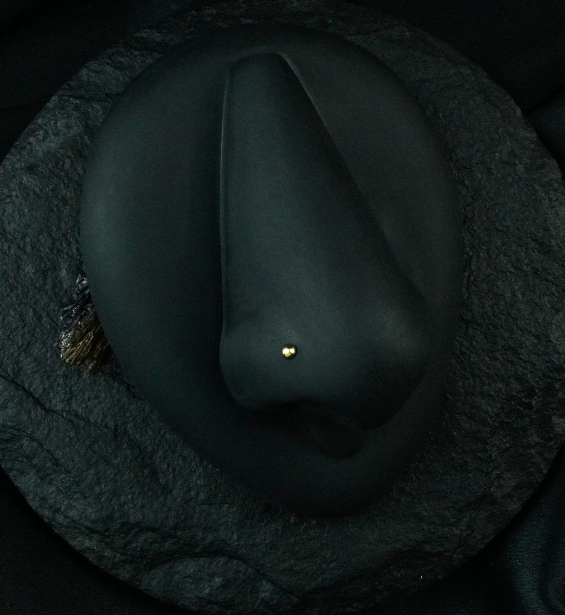 20G 14kt Gold Dome L Shaped Nose Ring