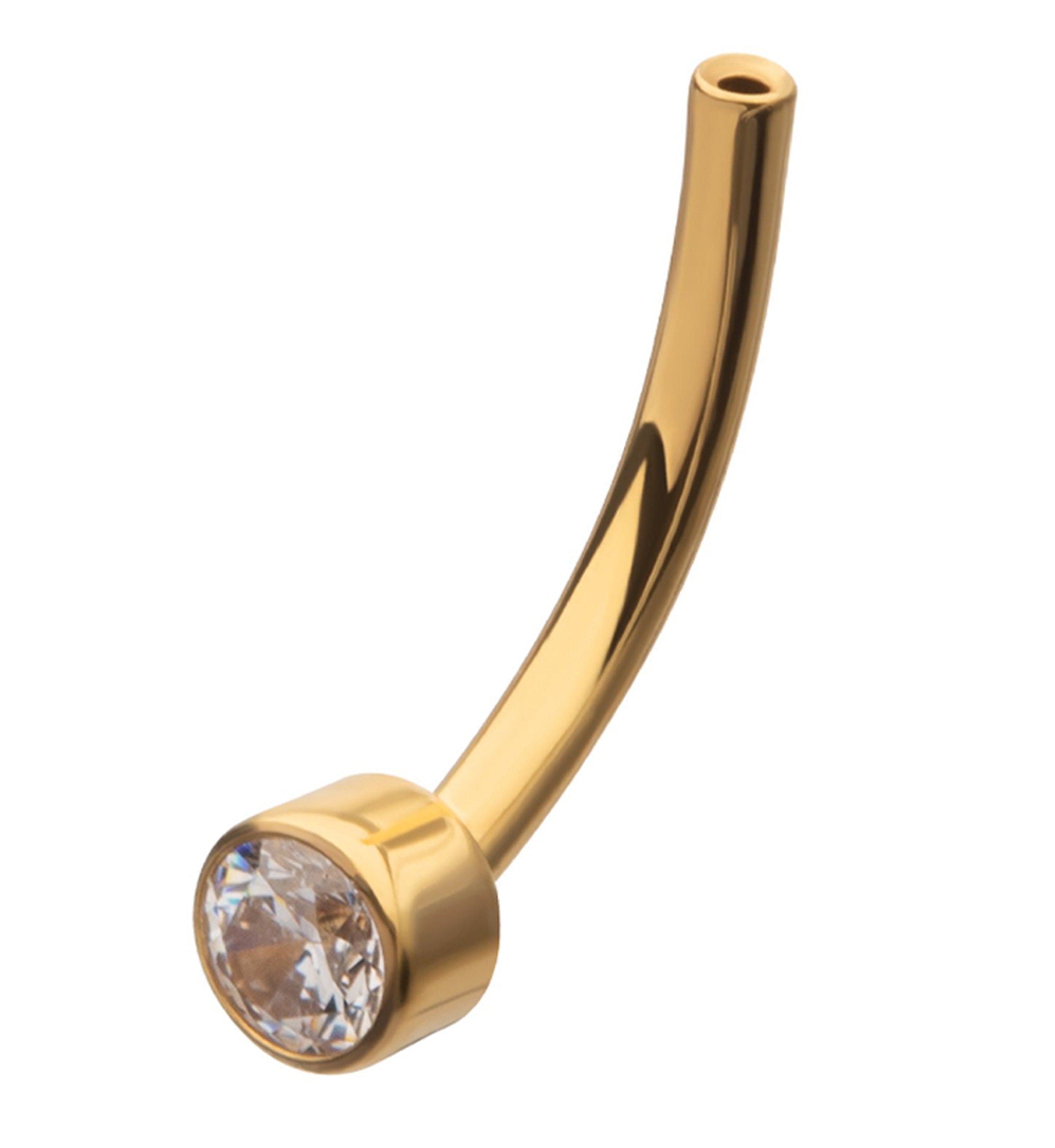 24kt-gold-pvd-bezel-clear-cz-titanium-threadless-curved-barbell