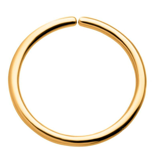 24kt Gold PVD Titanium Annealed Seamless Hoop Ring