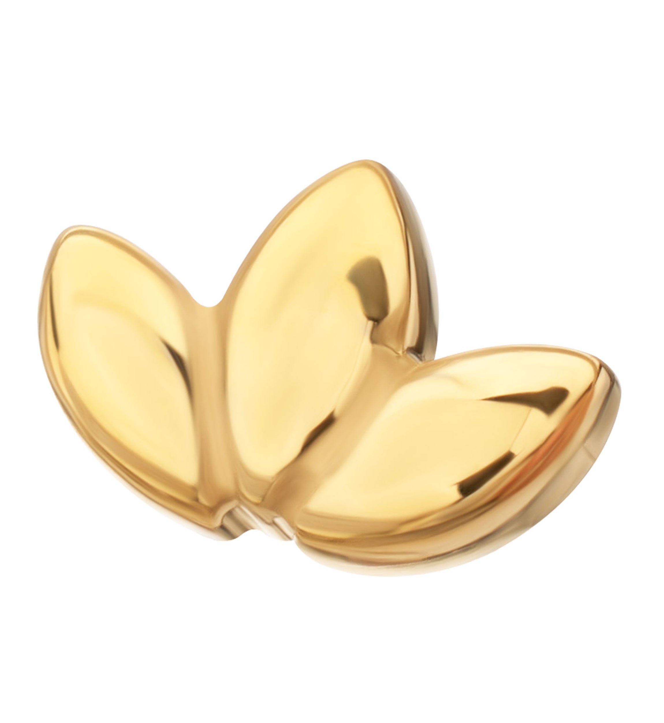 24kt Gold PVD Triple Empress Titanium Threadless Top