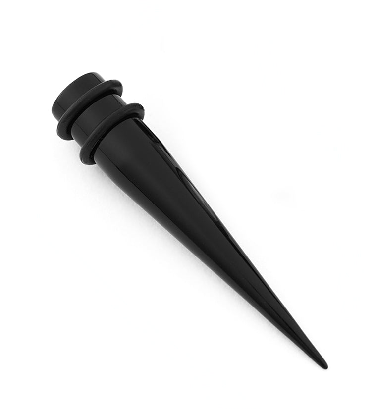 9mm Acrylic Black Taper