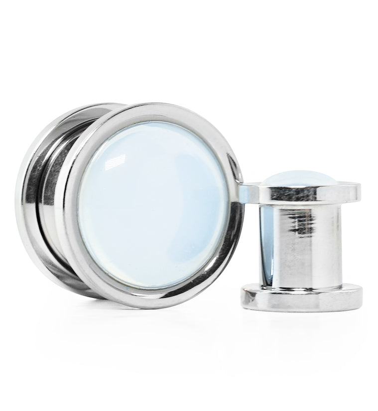 Opalite Stainless Steel Plugs