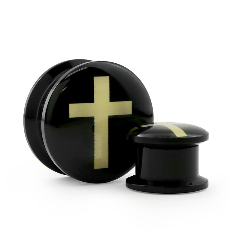 Black Cross Plugs