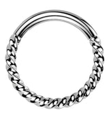 Twisted Titanium Segment Ring