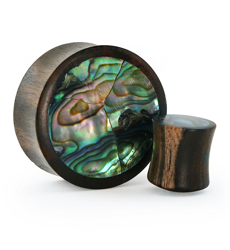 Abalone Shell Inlay Wood Plugs
