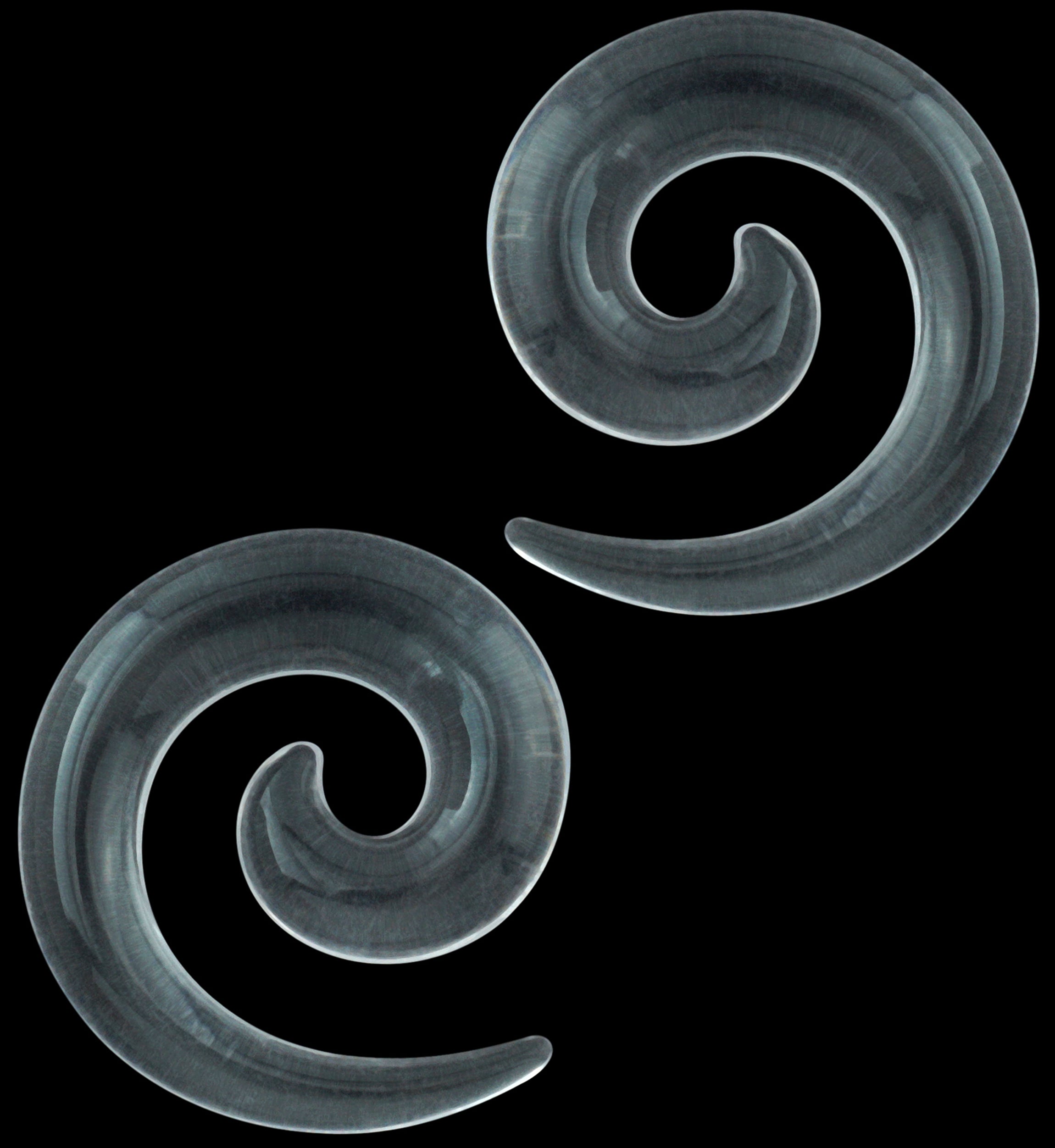Acrylic Clear Spirals