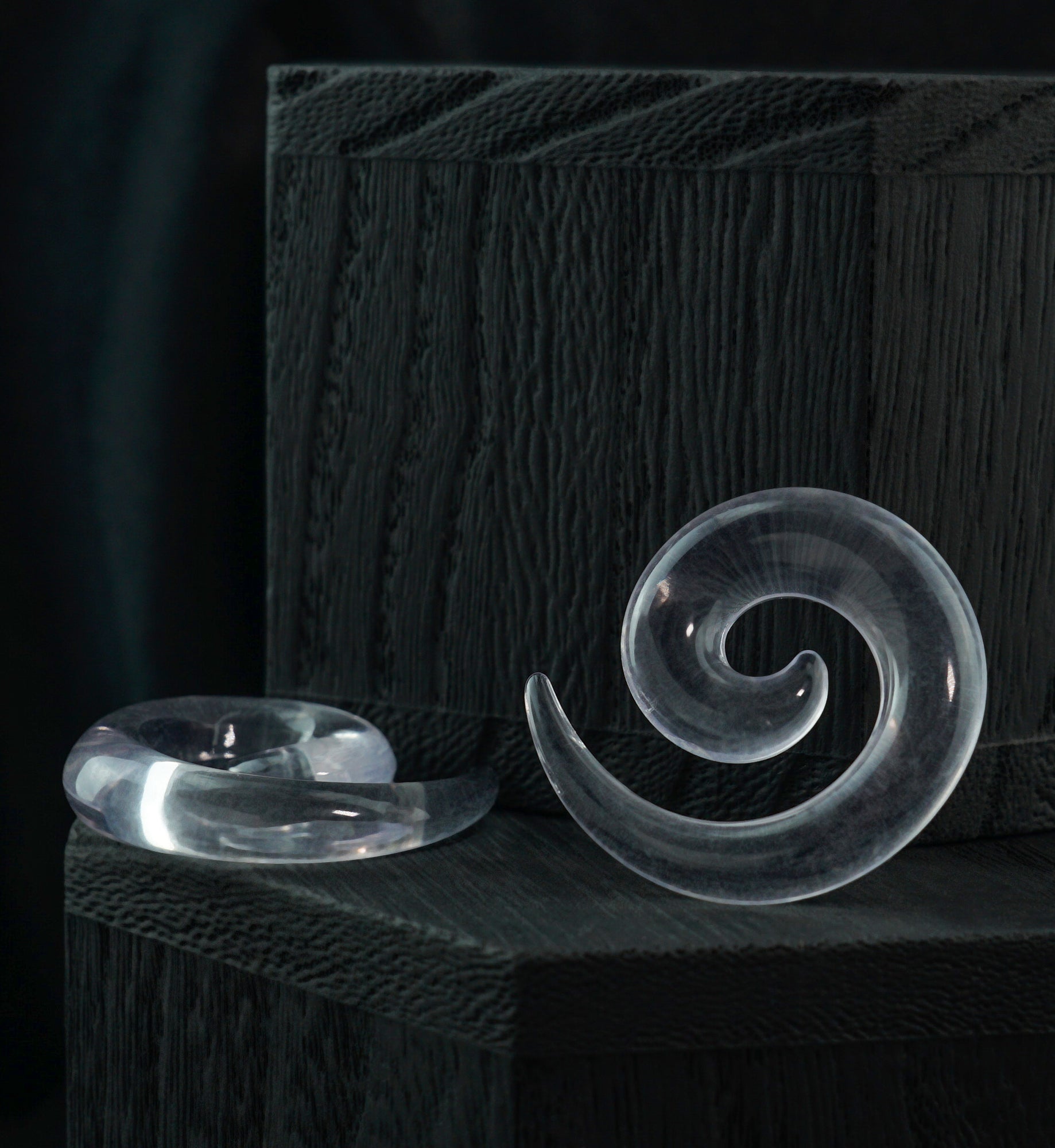 Acrylic Clear Spirals