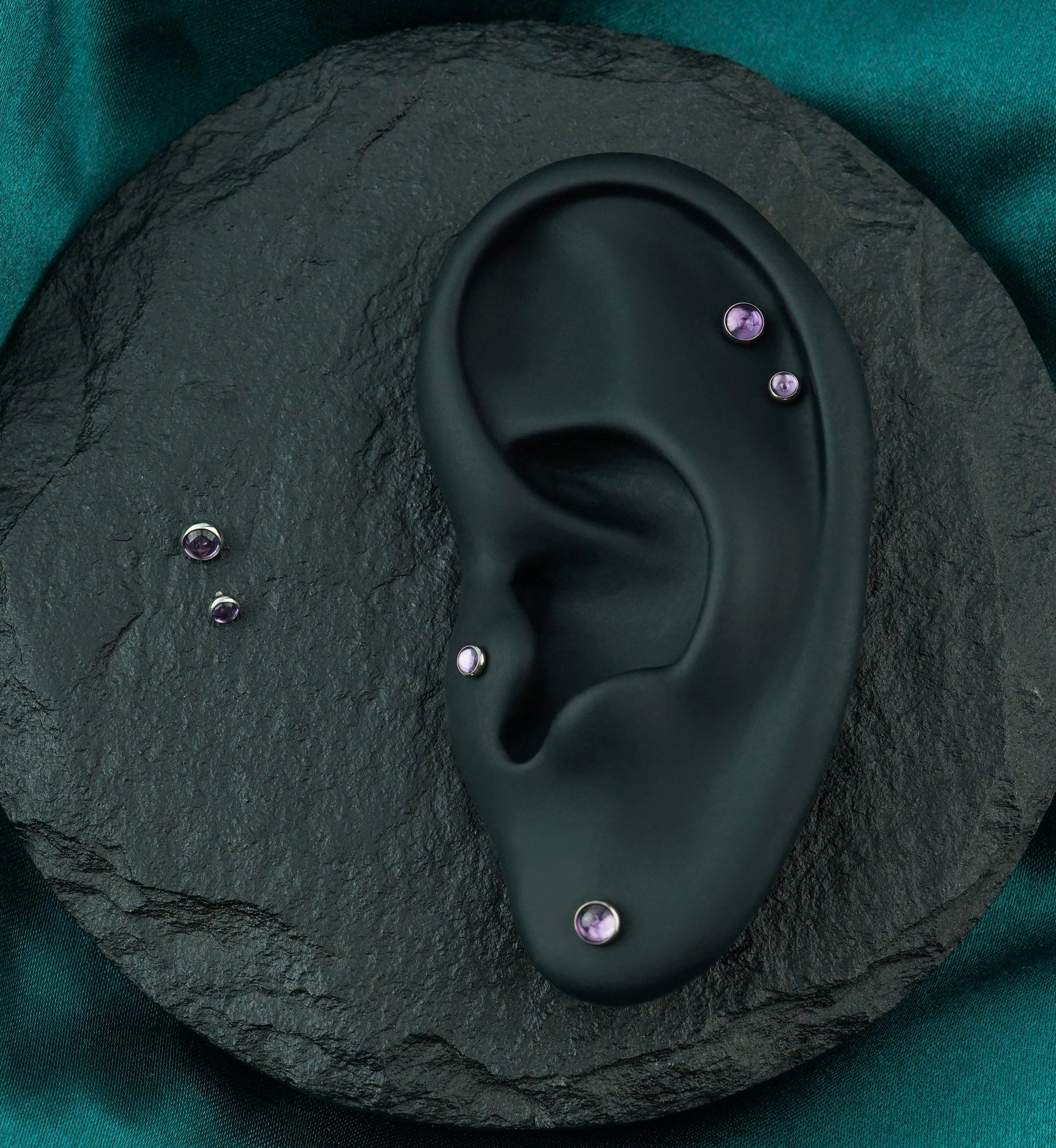 Amethyst Stone Titanium End