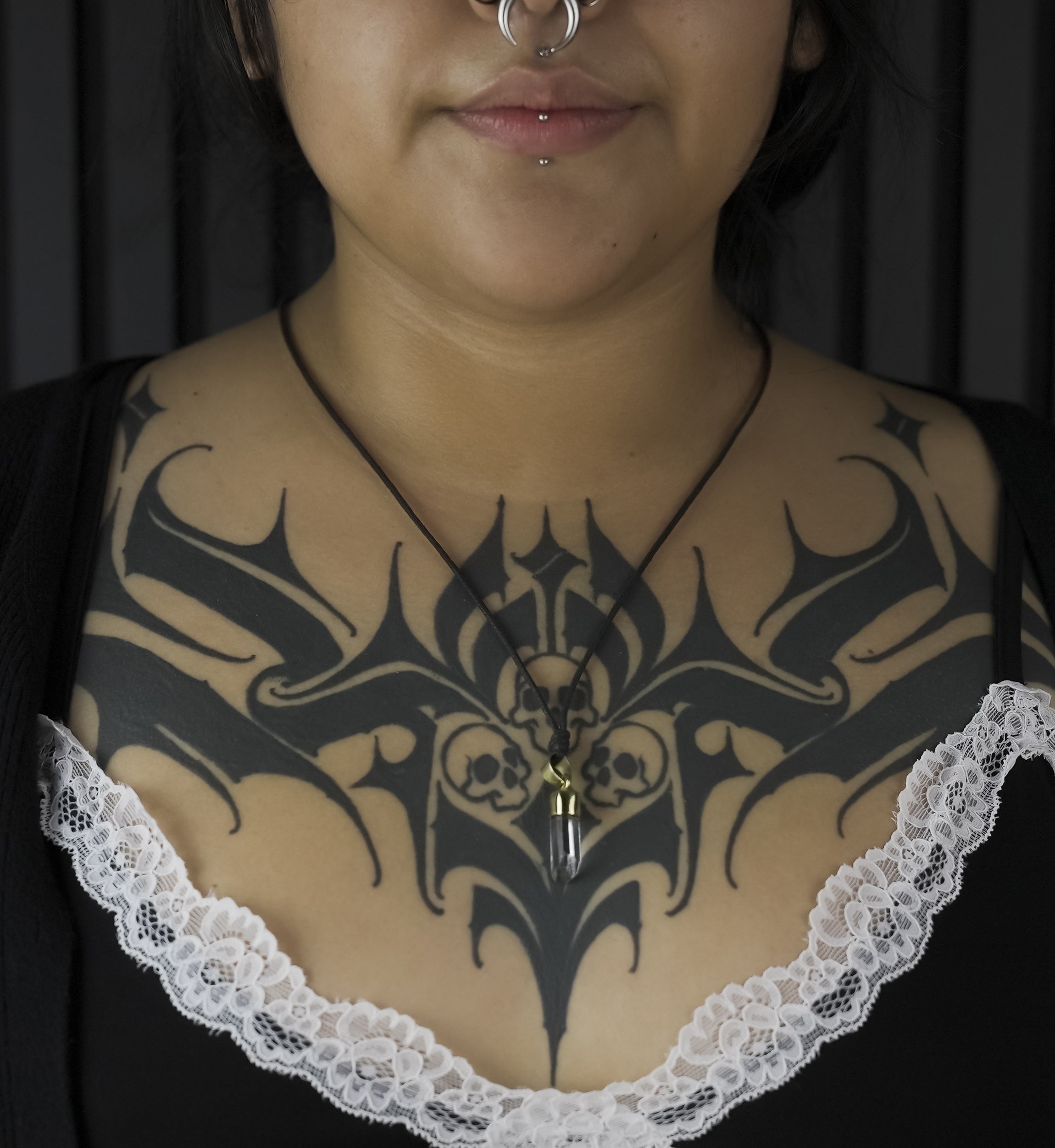 Ammonite Brass Pendant Necklace