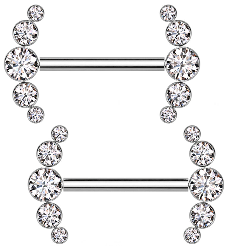 Herz Cz's Nippel Piercing Ring Barbell ..14g ..12 mm(Einzelne Herz Cz's Nippel Piercing Ring Barbell ..14g ..12 mm(Einzelne