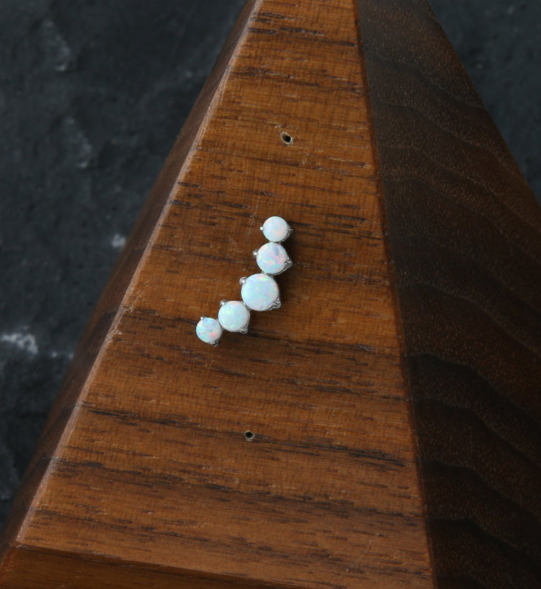 Arch White Opalite Titanium Threadless Top