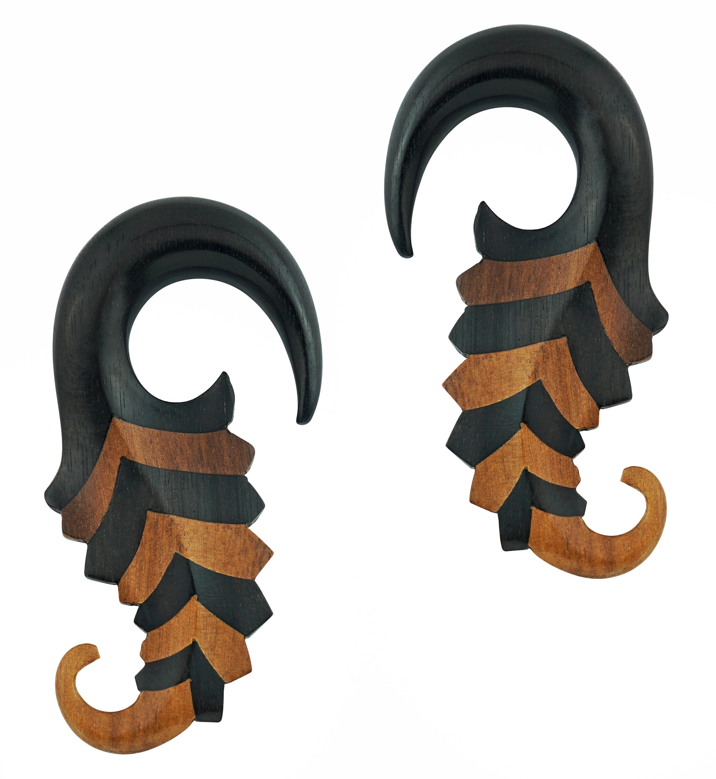 Areng Sea Sprial Double Wood Hangers