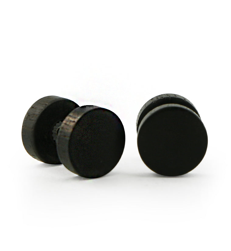 2 Fake PLUG KoKoS Holz OhrStecker D 30mm (Neu (gemäss Beschreibung)) In