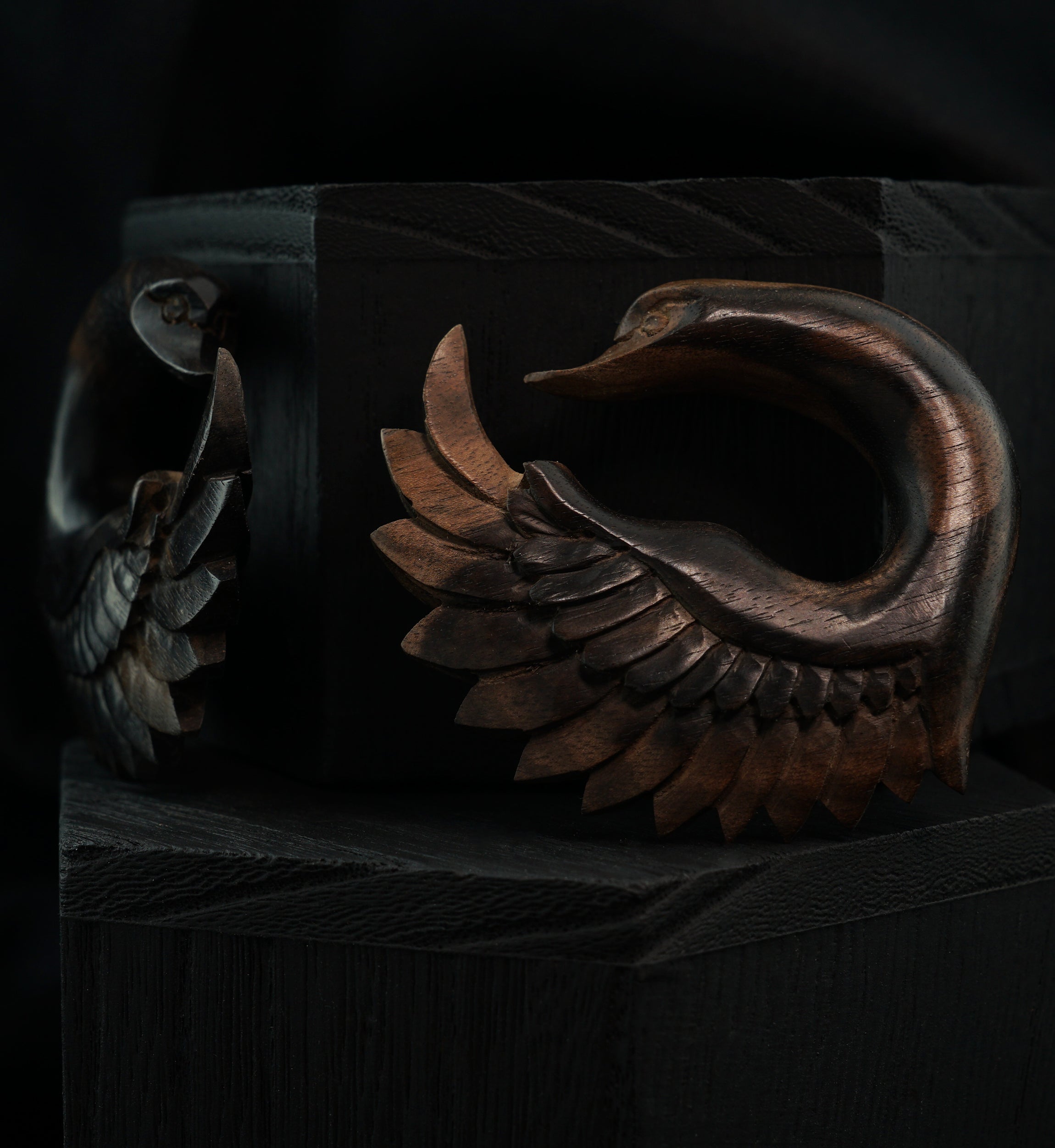 Areng Wooden Swan Hangers