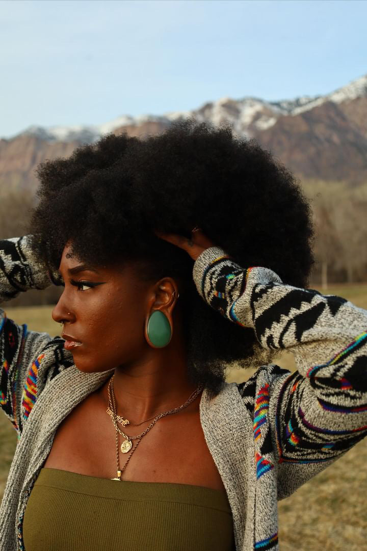 Aventurine Stone Teardrop Plugs