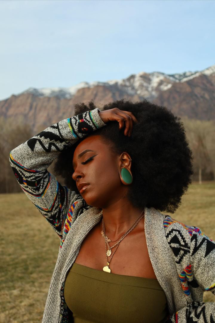 Aventurine Stone Teardrop Plugs