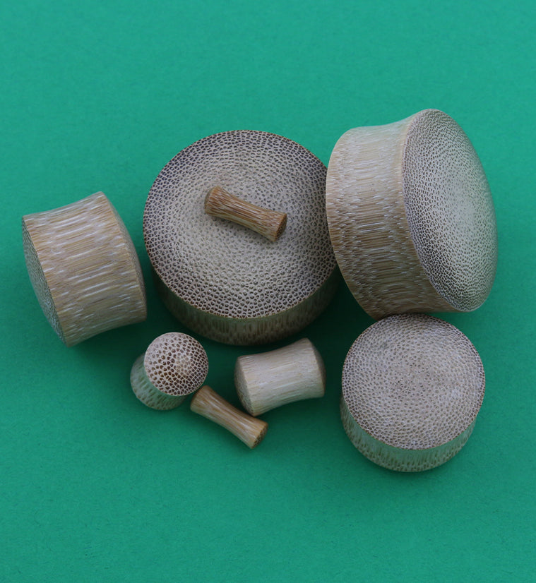 Bamboo Convex Double Flare Plugs