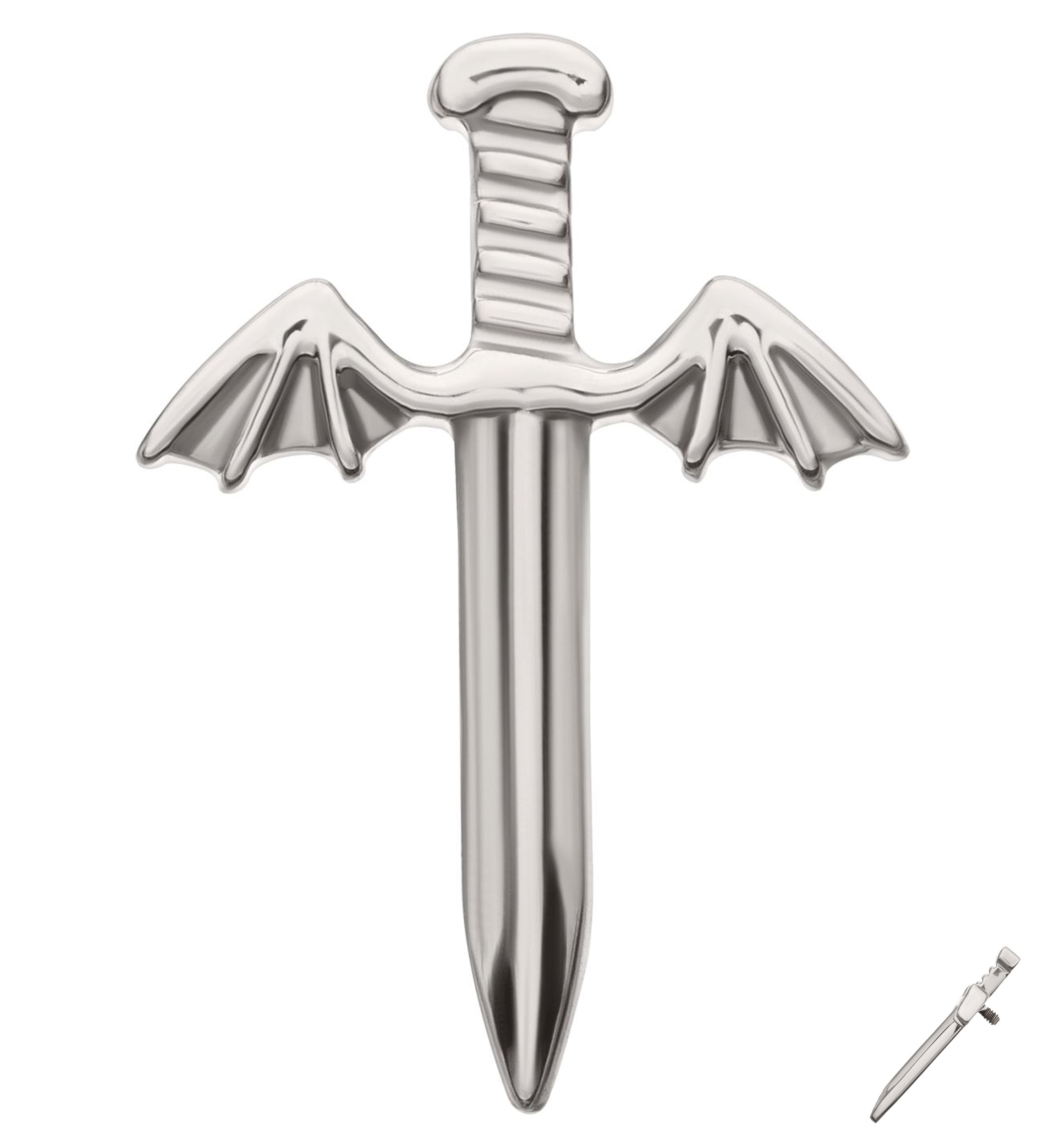 Batwing Dagger Titanium Internally Threaded Top
