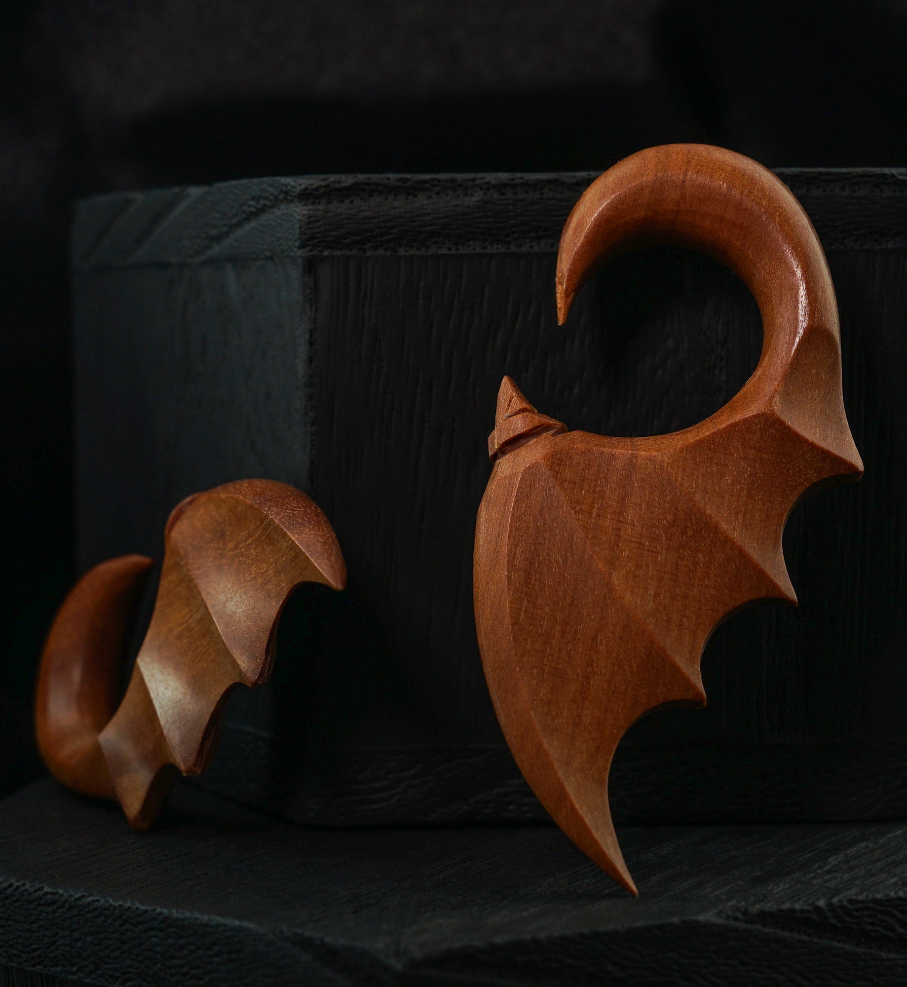 Batwing Wooden Spiral Hangers