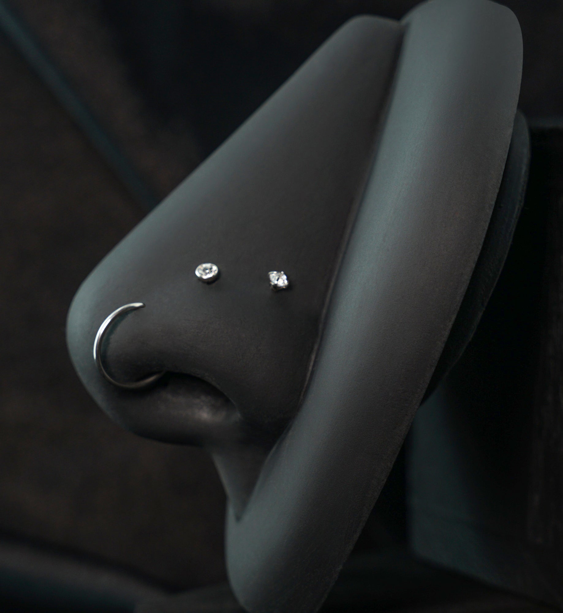 Bezel/Prong Clear CZ Stainless Steel L Bend/Stud/Hoop Variety Pack (6 Pack)