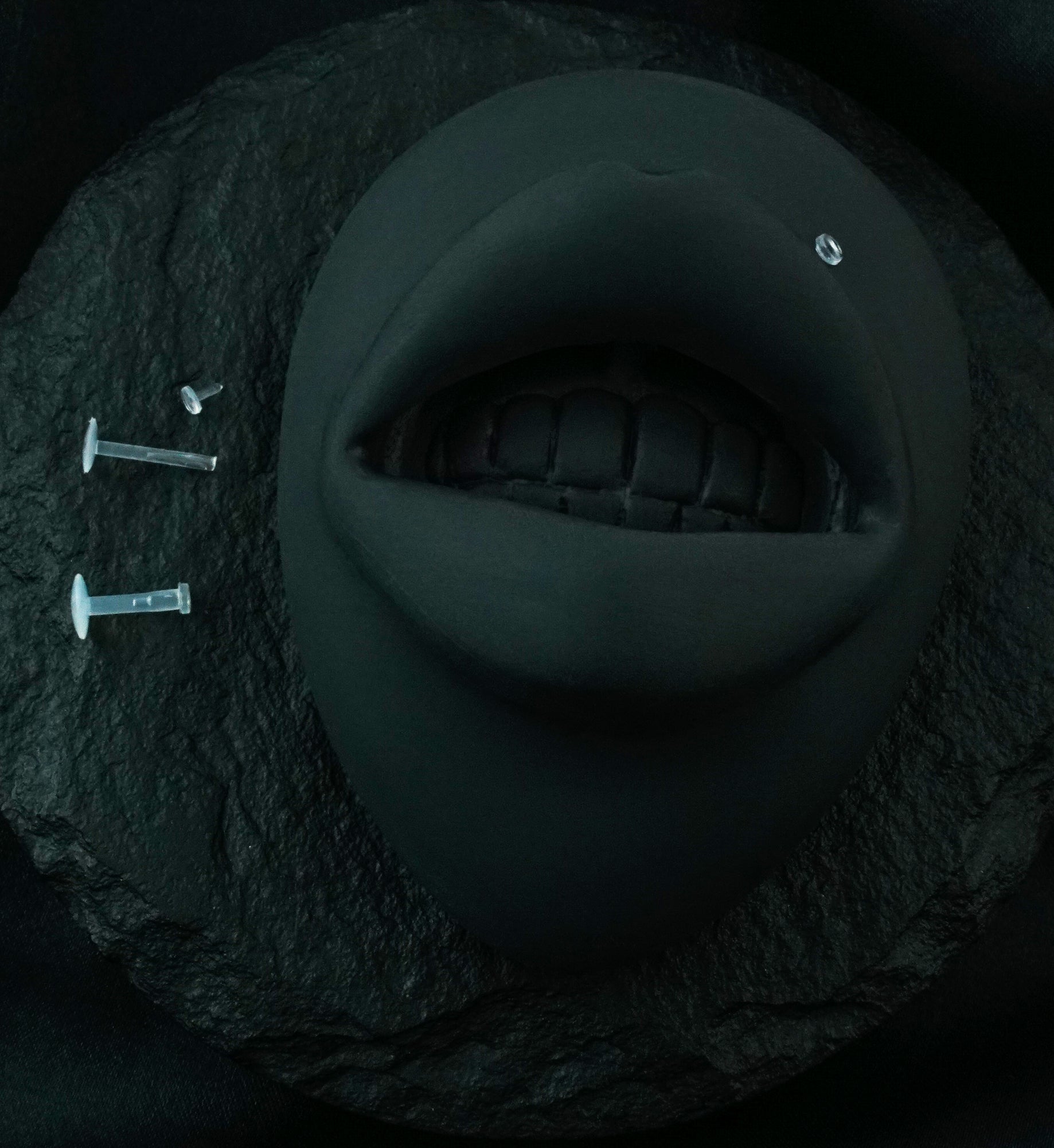 Clear Push Pin Retainer Labret Stud