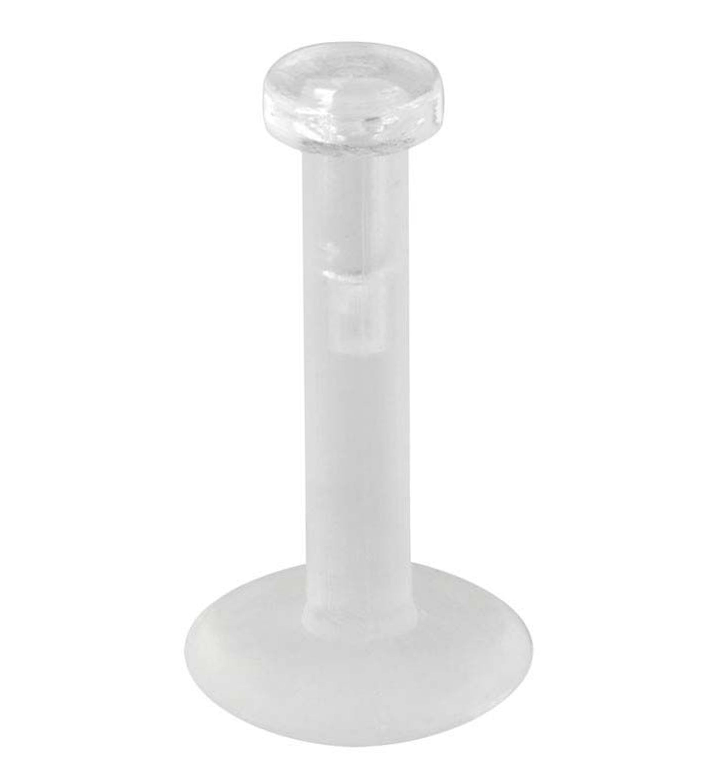 Clear Push Pin Retainer Labret Stud